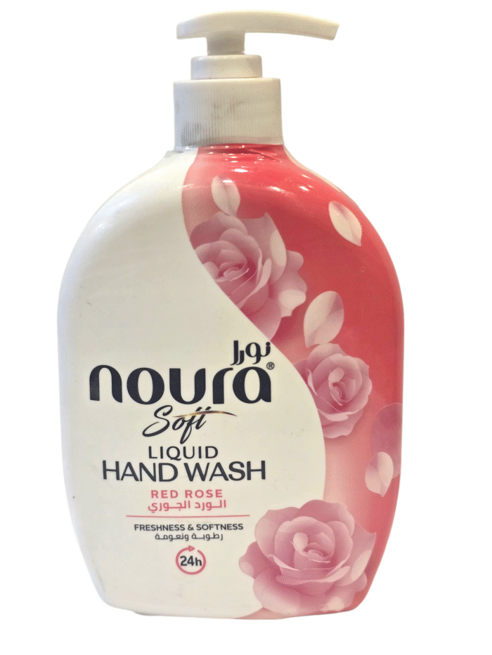 صابون سائل الورد الجوري نورا 500مل (1$) صابون سائل نورا سوفت - الصورة 3