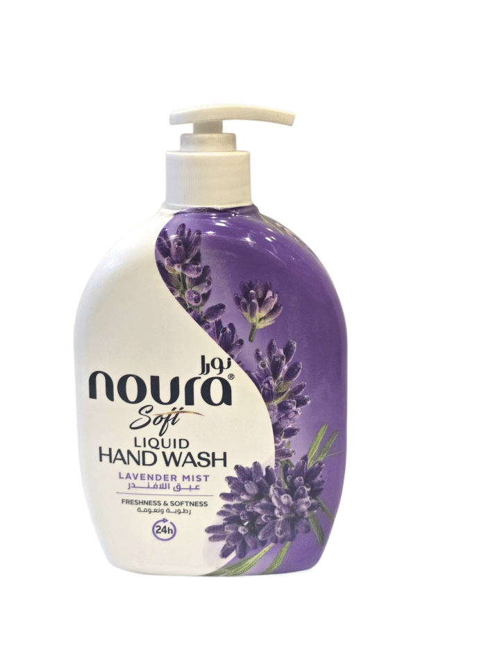 صابون سائل عبق اللافندر نورا سوفت 500مل (1$) صابون سائل نورا سوفت - الصورة 1
